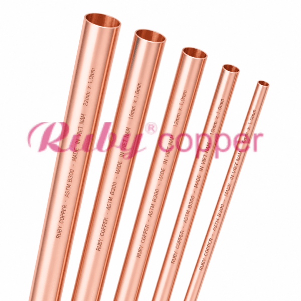 Straight Copper Tube for HVAC & Refrigeration | Ruby Copper