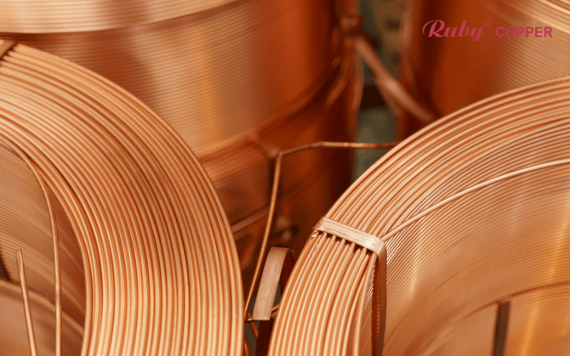 Drawing dies used in the copper tube drawing process