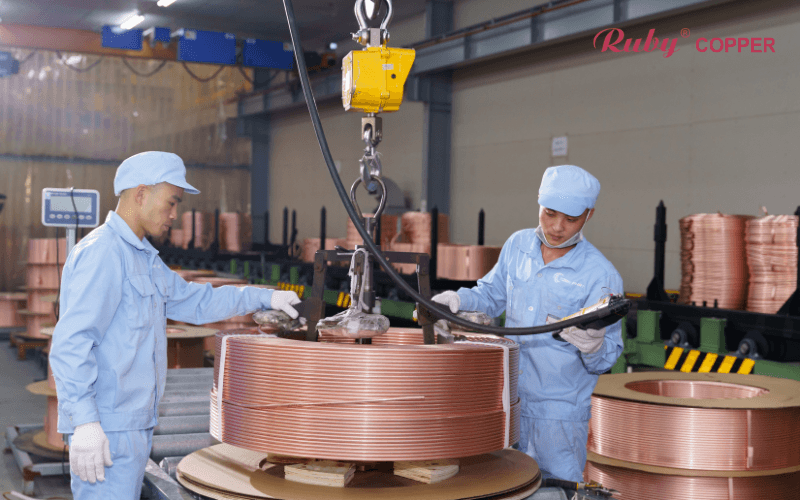 Copper purity in air conditioning tubes ensures superior performance