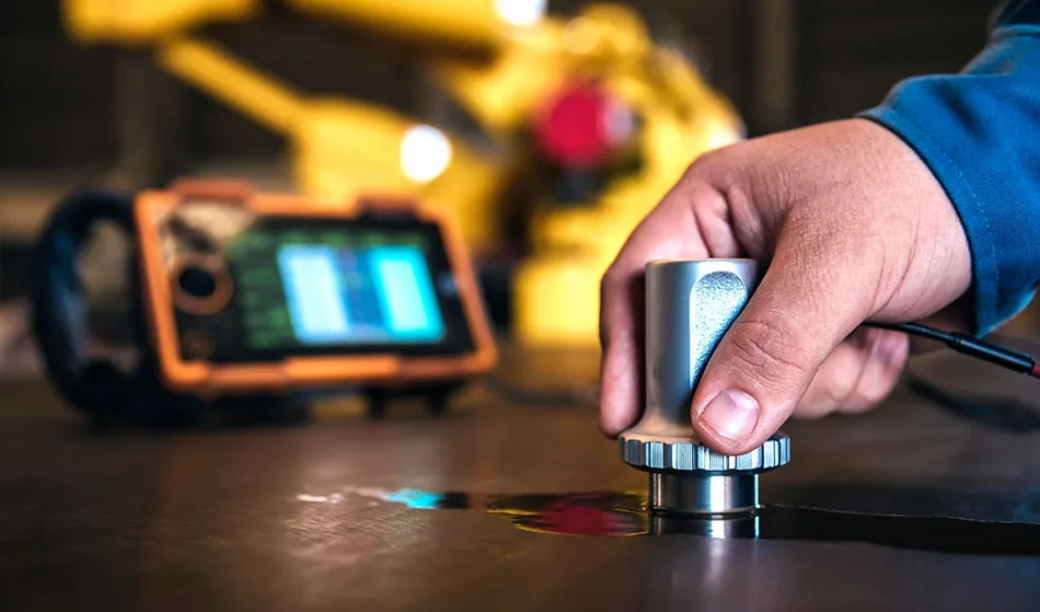 Non-destructive testing for copper tubes during quality inspection
