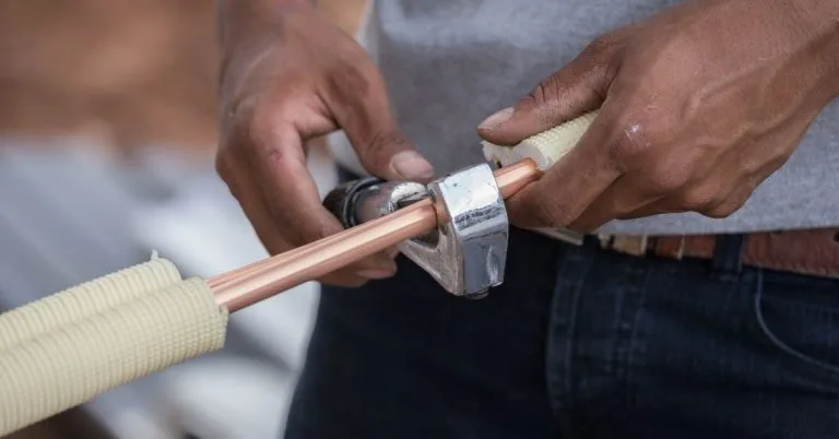 Insulated copper tubes in air conditioning installations