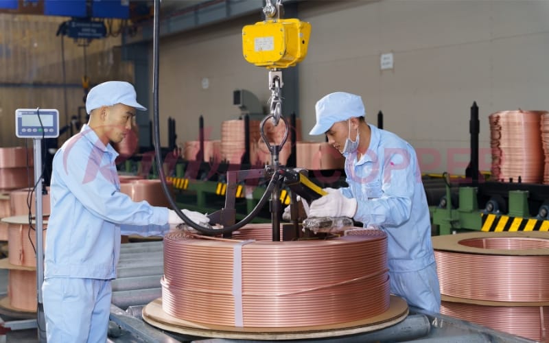 ASTM B280 pipa tembaga untuk sistem AC dan refrigerasi