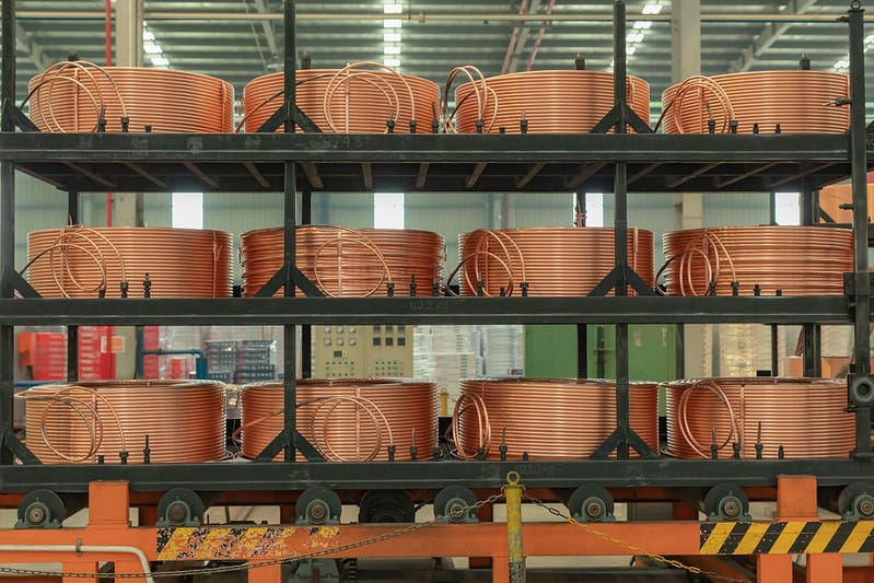 C1220T-O copper tube for HVAC and refrigeration applications