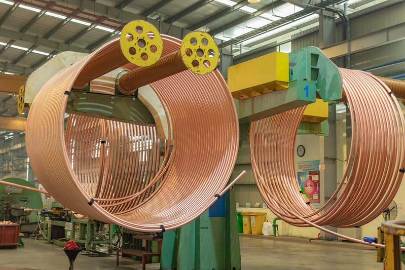 C1220T-O copper tube used in air conditioning and refrigeration systems