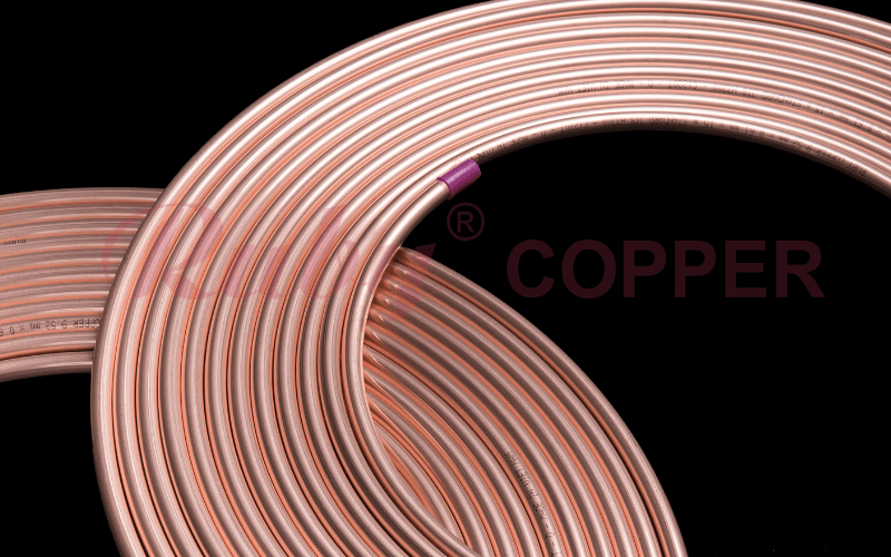 Copper tubes for refrigeration systems in HVAC applications